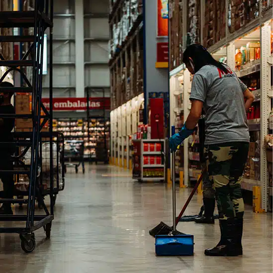 Cleaning services for retail store